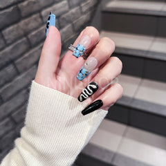 【1DH-522】Handmade Press-On Nails Explosive Flash Spicy Girl Snake