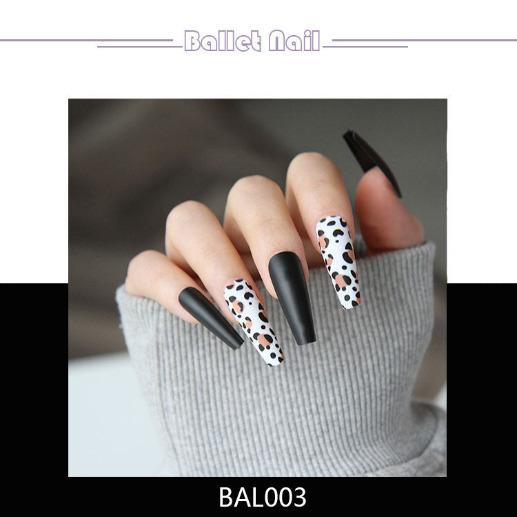 【1QH-BAL003】Frosted leopard print